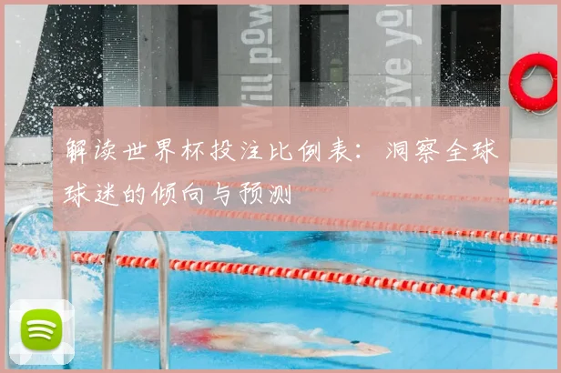 解读世界杯投注比例表：洞察全球球迷的倾向与预测
